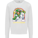 Lepricorn Funny St Patricks Day Leprechaun Mens Sweatshirt Jumper White