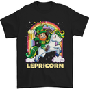 Lepricorn Funny St Patricks Day Leprechaun Mens T-Shirt Cotton Gildan Black
