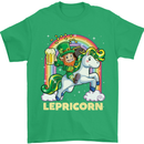 Lepricorn Funny St Patricks Day Leprechaun Mens T-Shirt Cotton Gildan Irish Green