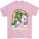 Lepricorn Funny St Patricks Day Leprechaun Mens T-Shirt Cotton Gildan Light Pink