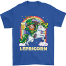 Lepricorn Funny St Patricks Day Leprechaun Mens T-Shirt Cotton Gildan Royal Blue