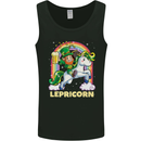 Lepricorn Funny St Patricks Day Leprechaun Mens Vest Tank Top Black