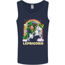 Lepricorn Funny St Patricks Day Leprechaun Mens Vest Tank Top Navy Blue