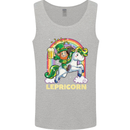 Lepricorn Funny St Patricks Day Leprechaun Mens Vest Tank Top Sports Grey