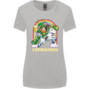 Lepricorn Funny St Patricks Day Leprechaun Womens Wider Cut T-Shirt Sports Grey