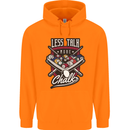 Less Talk More Chalk Funny 9-Ball Pool Childrens Kids Hoodie Orange