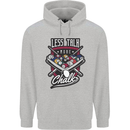 Less Talk More Chalk Funny 9-Ball Pool Childrens Kids Hoodie Sports Grey