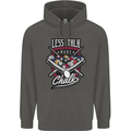 Less Talk More Chalk Funny 9-Ball Pool Childrens Kids Hoodie Storm Grey