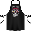 Less Talk More Chalk Funny 9-Ball Pool Cotton Apron 100% Organic Black