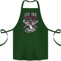 Less Talk More Chalk Funny 9-Ball Pool Cotton Apron 100% Organic Forest Green