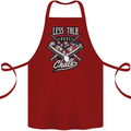 Less Talk More Chalk Funny 9-Ball Pool Cotton Apron 100% Organic Maroon