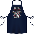 Less Talk More Chalk Funny 9-Ball Pool Cotton Apron 100% Organic Navy Blue