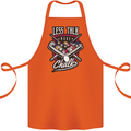 Less Talk More Chalk Funny 9-Ball Pool Cotton Apron 100% Organic Orange