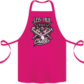 Less Talk More Chalk Funny 9-Ball Pool Cotton Apron 100% Organic Pink