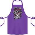 Less Talk More Chalk Funny 9-Ball Pool Cotton Apron 100% Organic Purple
