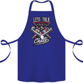 Less Talk More Chalk Funny 9-Ball Pool Cotton Apron 100% Organic Royal Blue