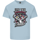 Less Talk More Chalk Funny 9-Ball Pool Kids T-Shirt Childrens Light Blue
