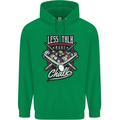 Less Talk More Chalk Funny 9-Ball Pool Mens 80% Cotton Hoodie Irish Green