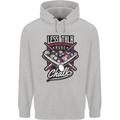 Less Talk More Chalk Funny 9-Ball Pool Mens 80% Cotton Hoodie Sports Grey