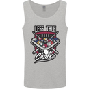 Less Talk More Chalk Funny 9-Ball Pool Mens Vest Tank Top Sports Grey