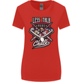 Less Talk More Chalk Funny 9-Ball Pool Womens Wider Cut T-Shirt Red