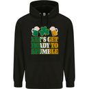 Let's Get Ready Stumble St. Patrick's Day Mens 80% Cotton Hoodie Black