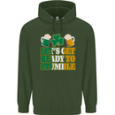 Let's Get Ready Stumble St. Patrick's Day Mens 80% Cotton Hoodie Forest Green
