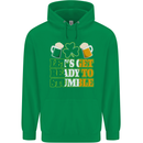 Let's Get Ready Stumble St. Patrick's Day Mens 80% Cotton Hoodie Irish Green