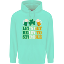 Let's Get Ready Stumble St. Patrick's Day Mens 80% Cotton Hoodie Peppermint
