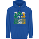 Let's Get Ready Stumble St. Patrick's Day Mens 80% Cotton Hoodie Royal Blue