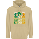 Let's Get Ready Stumble St. Patrick's Day Mens 80% Cotton Hoodie Sand