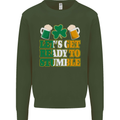 Let's Get Ready Stumble St. Patrick's Day Mens Sweatshirt Jumper Forest Green