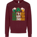 Let's Get Ready Stumble St. Patrick's Day Mens Sweatshirt Jumper Maroon
