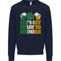Let's Get Ready Stumble St. Patrick's Day Mens Sweatshirt Jumper Navy Blue