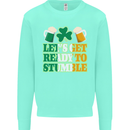 Let's Get Ready Stumble St. Patrick's Day Mens Sweatshirt Jumper Peppermint