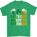 Let's Get Ready Stumble St. Patrick's Day Mens T-Shirt Cotton Gildan Irish Green