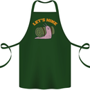 Let's Hike Funny Slug Trekking Walking Cotton Apron 100% Organic Forest Green