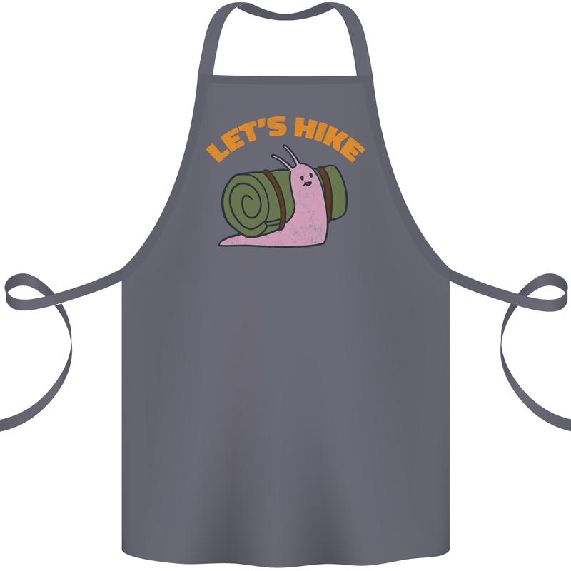 Let's Hike Funny Slug Trekking Walking Cotton Apron 100% Organic Steel