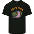 Let's Hike Funny Slug Trekking Walking Kids T-Shirt Childrens Black