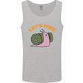 Let's Hike Funny Slug Trekking Walking Mens Vest Tank Top Sports Grey