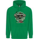 Let's Play Funny Gamer Gaming Childrens Kids Hoodie Irish Green