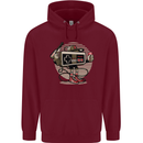Let's Play Funny Gamer Gaming Childrens Kids Hoodie Maroon