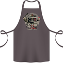 Let's Play Funny Gamer Gaming Cotton Apron 100% Organic Dark Grey
