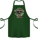 Let's Play Funny Gamer Gaming Cotton Apron 100% Organic Forest Green
