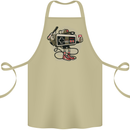 Let's Play Funny Gamer Gaming Cotton Apron 100% Organic Khaki