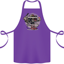 Let's Play Funny Gamer Gaming Cotton Apron 100% Organic Purple
