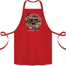 Let's Play Funny Gamer Gaming Cotton Apron 100% Organic Red