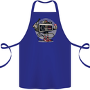 Let's Play Funny Gamer Gaming Cotton Apron 100% Organic Royal Blue