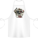 Let's Play Funny Gamer Gaming Cotton Apron 100% Organic White