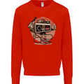 Let's Play Funny Gamer Gaming Kids Sweatshirt Jumper Bright Red